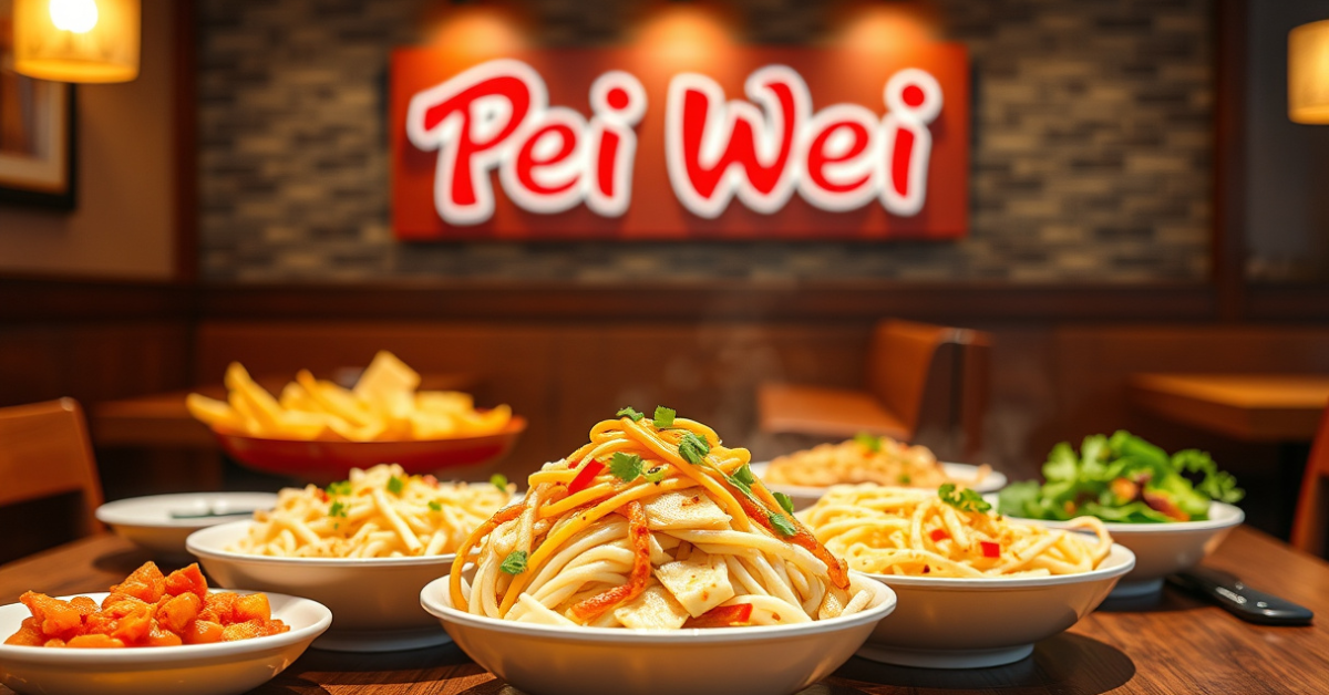 Pei Wei Family Meals Menu With Prices For 2026