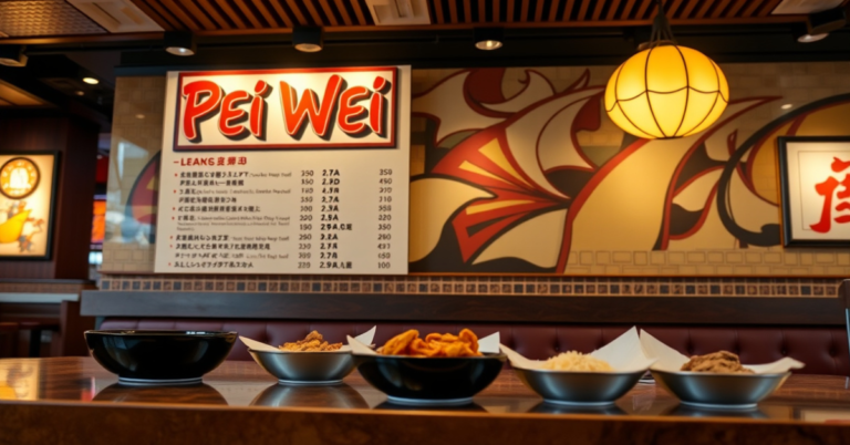 Pei Wei Menu With Prices For 2026 For 2026